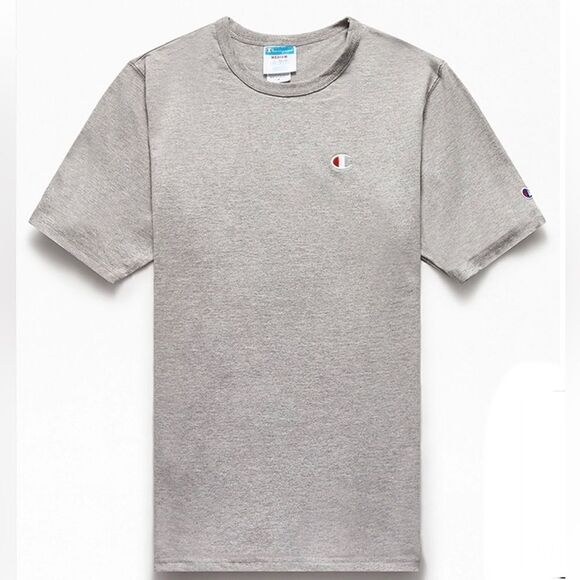 Champion Heritage Embroidered Small C T-Shirt Heather Grey - Picture 1 of 3